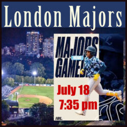 London Majors Baseball Game