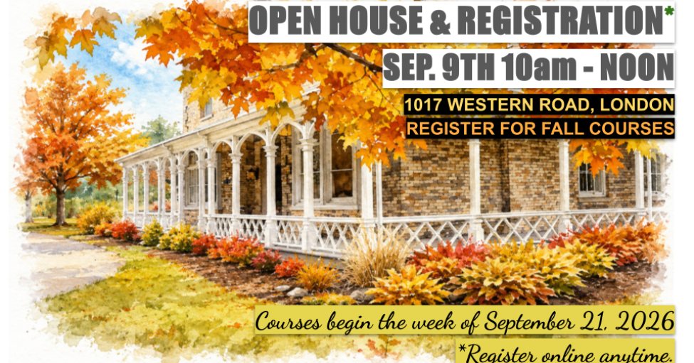 Open House - fall 2026